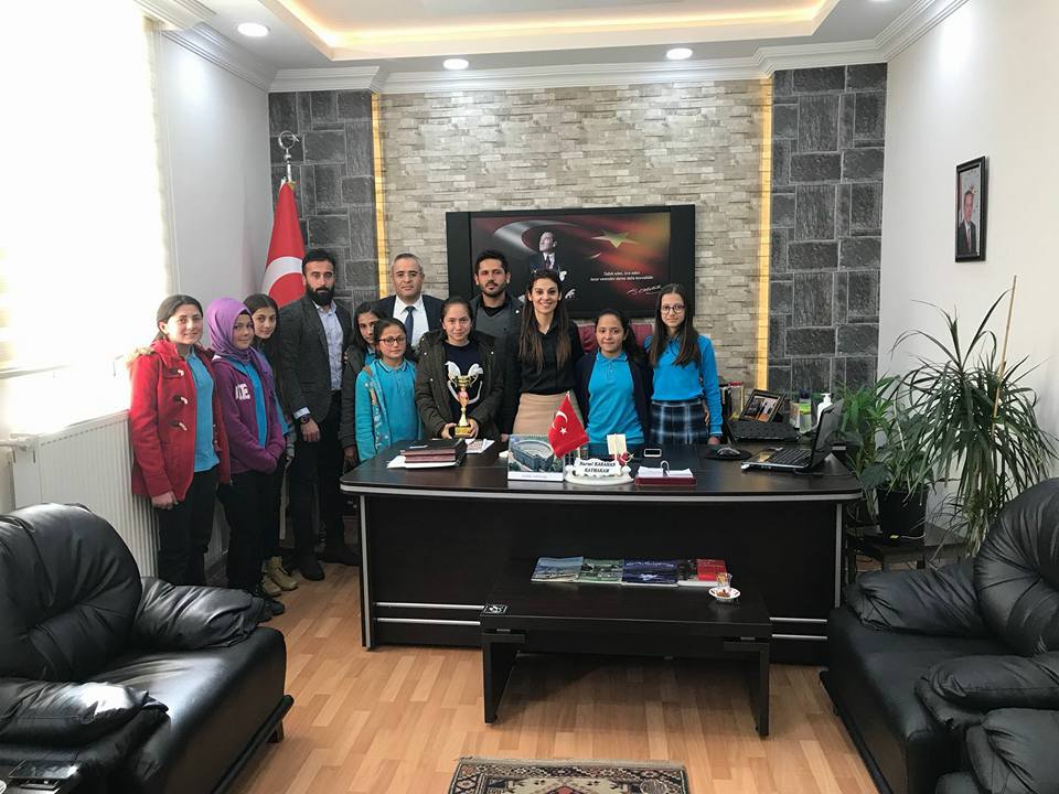 Genç sporcuları ağırladı