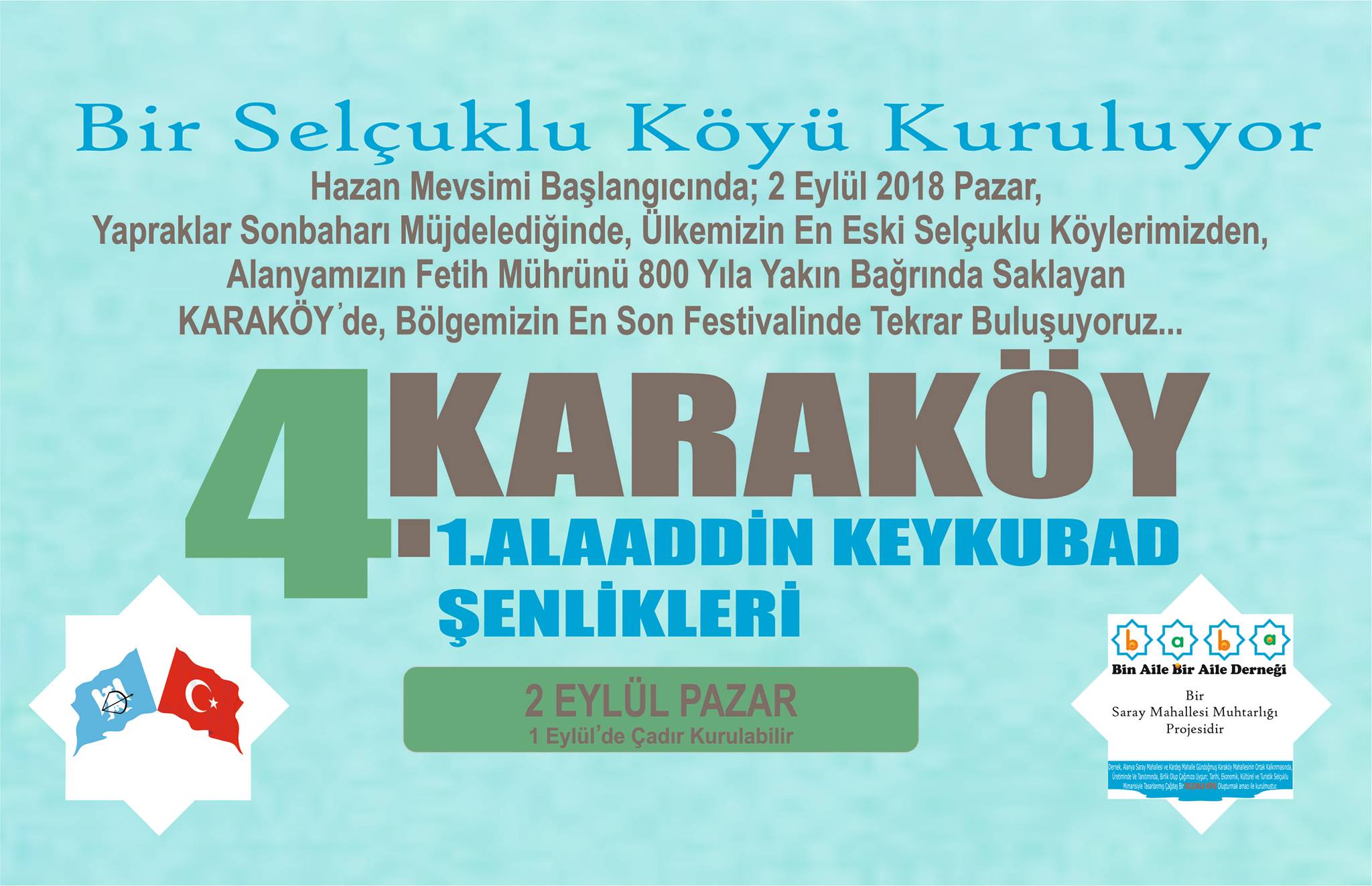 Karaköy şenliği 2 Eylül’de