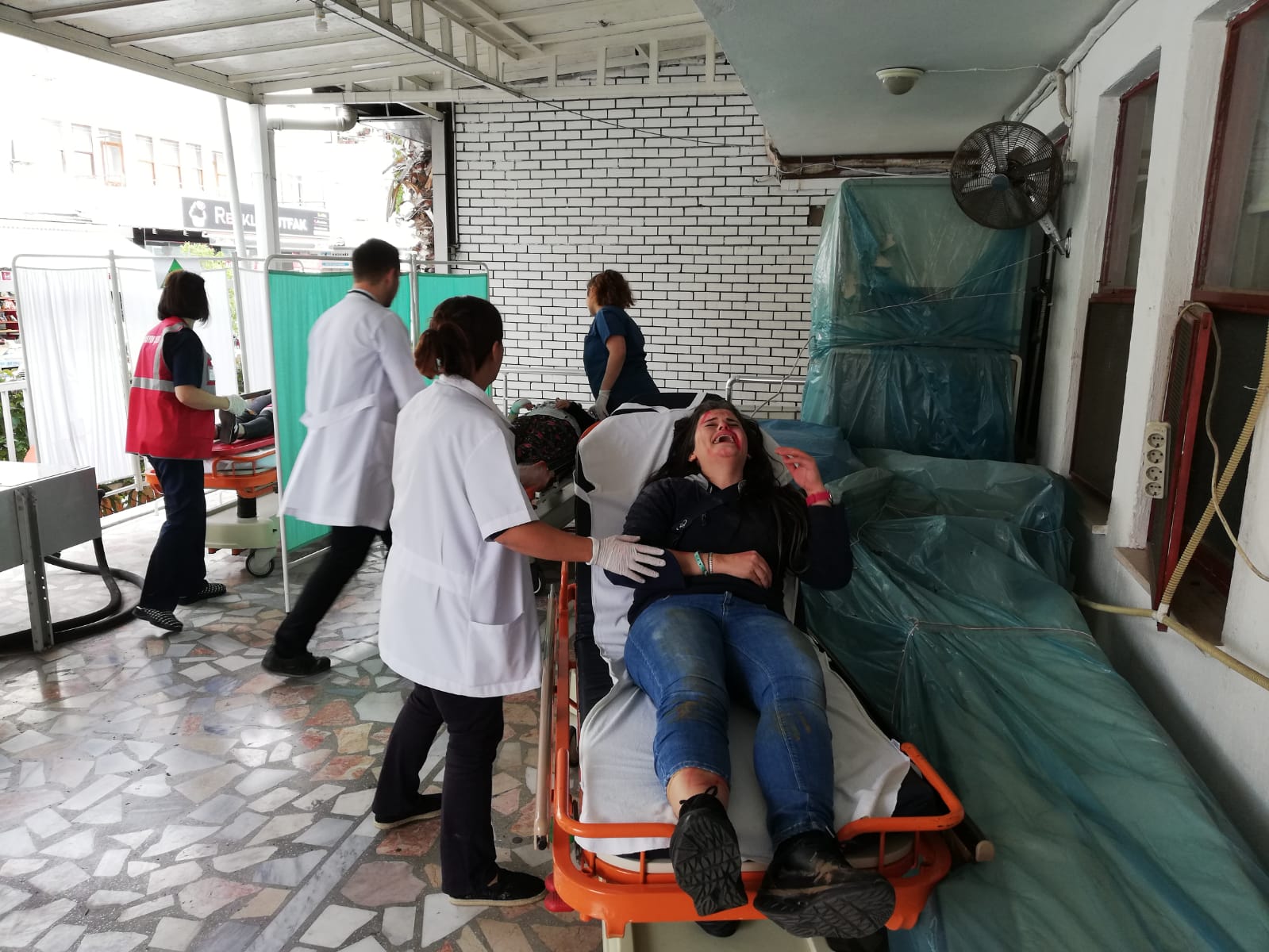 Tatbikat gerçeğini aratmadı