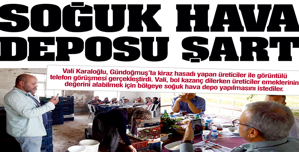 Soğuk hava deposu şart