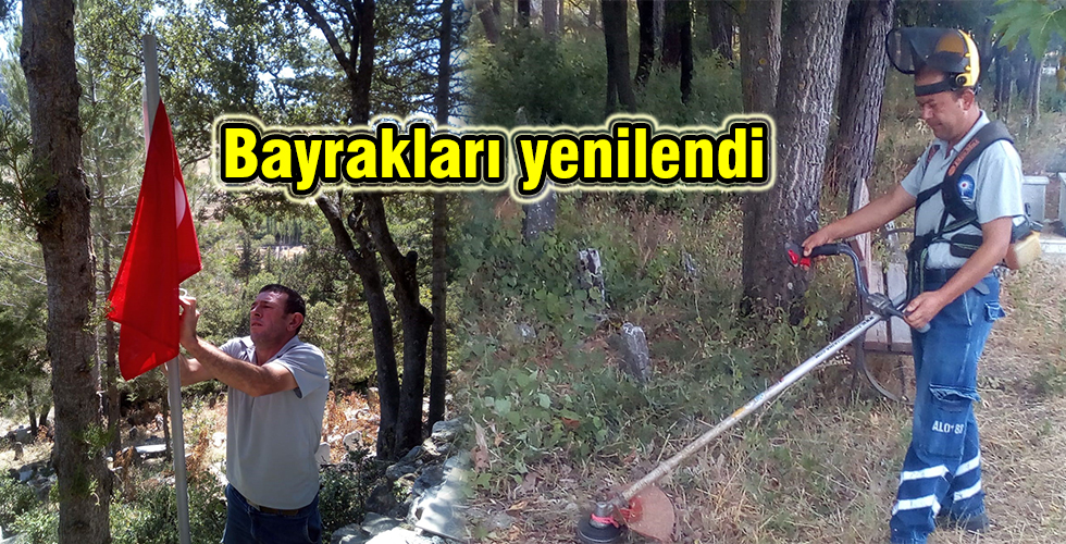 Bayrakları yenilendi