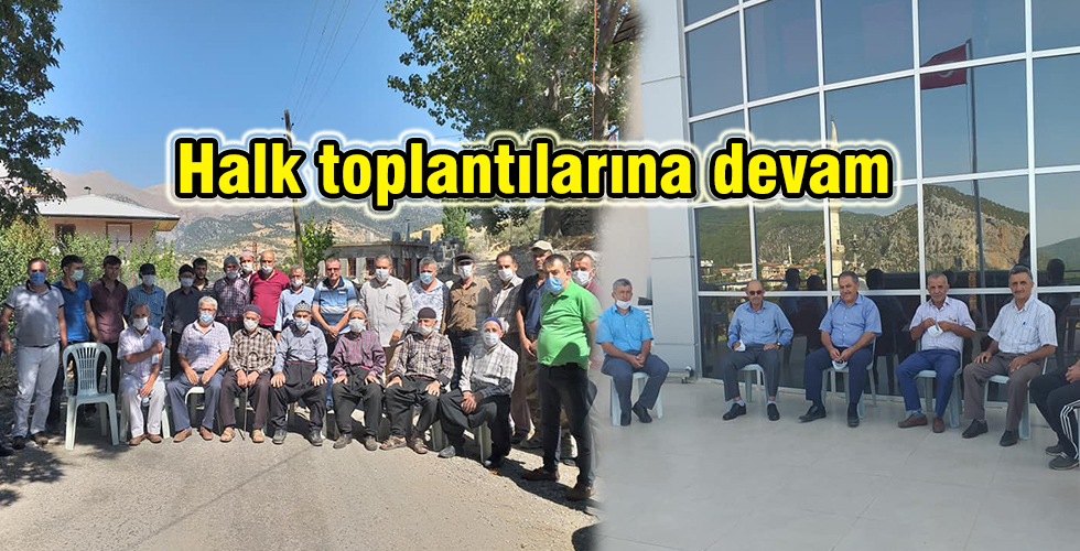 Halk toplantılarına devam