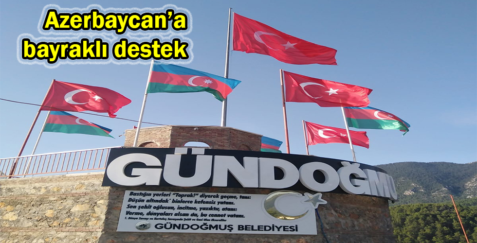 Azerbaycan’a bayraklı destek