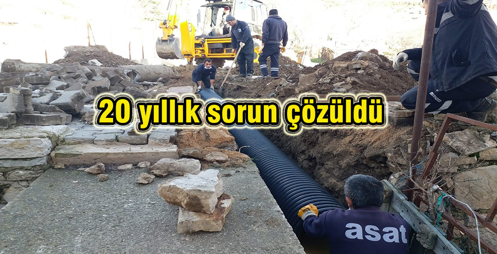 20 yıllık sorun çözüldü