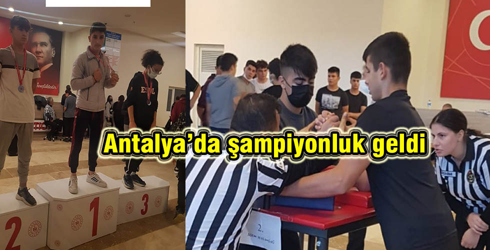 Antalya’da şampiyonluk geldi