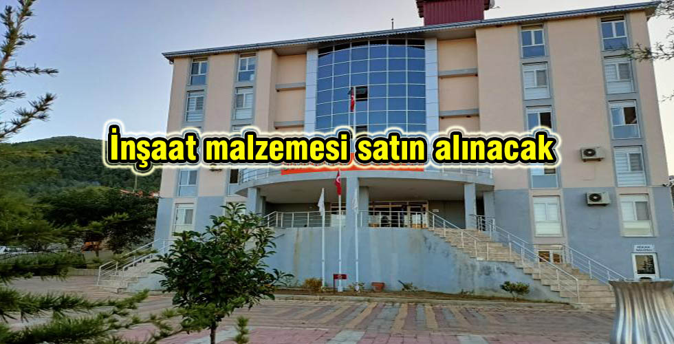 İnşaat malzemesi satın alınacak