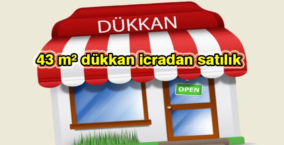 43 m² dükkan icradan satılık