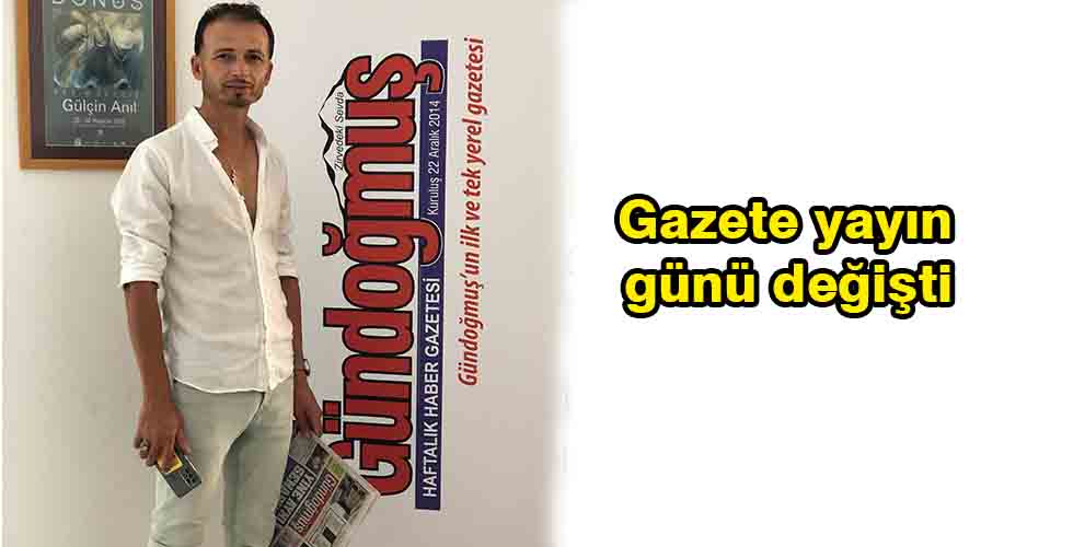 Gazete yayın günü değişti