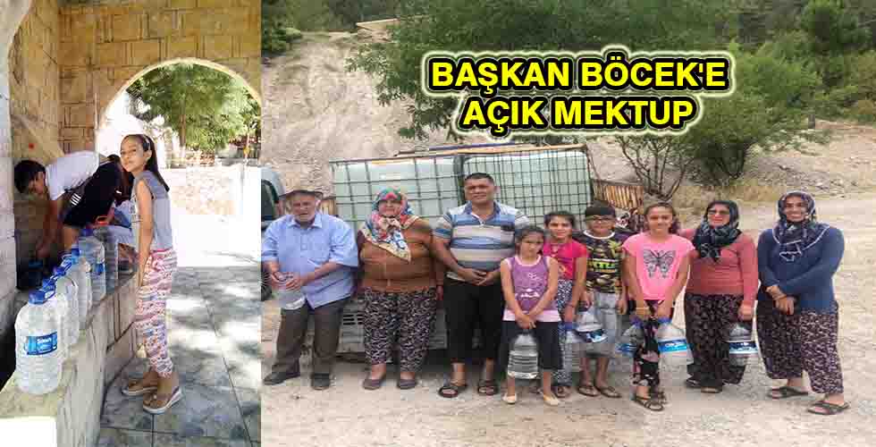 BAŞKAN BÖCEK'E AÇIK MEKTUP