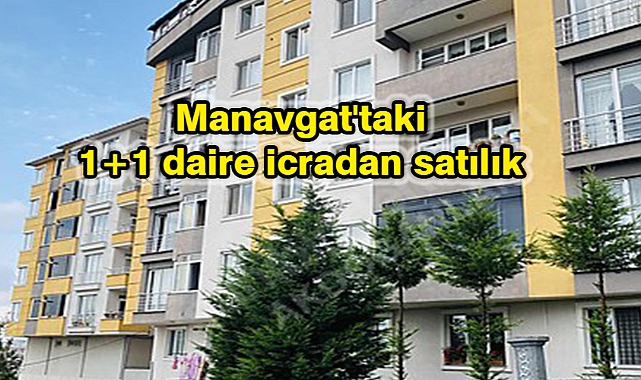 Manavgat'taki 1+1 daire icradan satılık