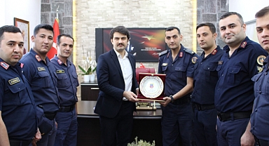 Jandarmadan kaymakam ziyareti