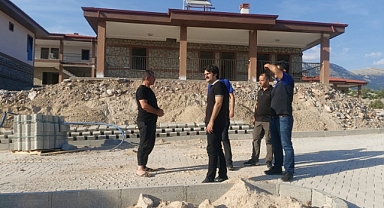 Afet evlerini incelediler