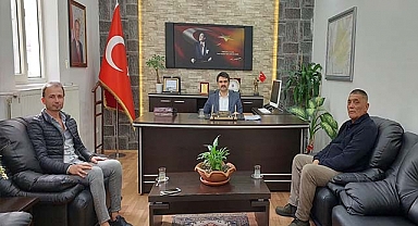 Muhtar adayı Arslan, ilk ziyaretini kaymakama yaptı