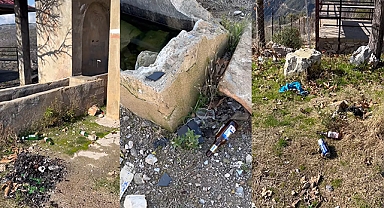 Gündoğmuş çeşmeleri çöp sorunuyla boğuşuyor