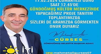 İYİ Parti Belediye Başkan adayı Gürses, projelerini tanıtacak
