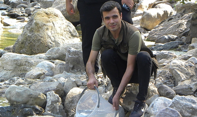 Alara’ya 5 bin kırmızı benekli alabalık salındı
