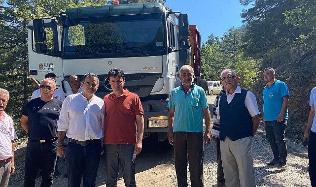 Başyayla yoluna Alanya Belediyesi’nden asfalt