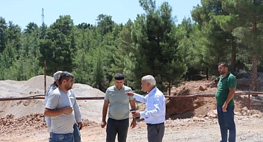 Çalışmaları yerinde inceledi