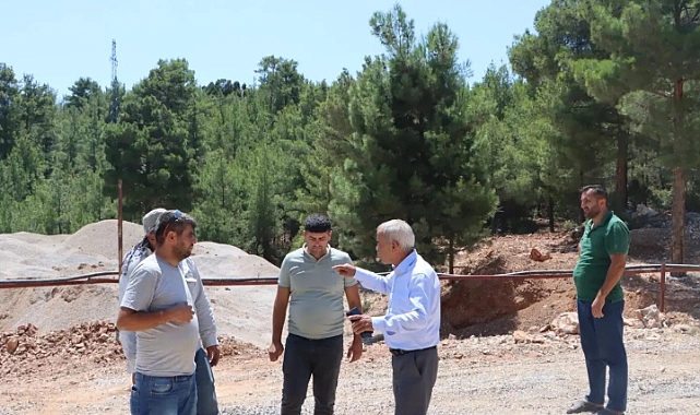 Çalışmaları yerinde inceledi