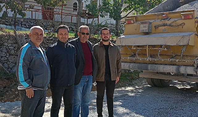 Çaltı Mahallesi yayla yolu asfaltla buluştu
