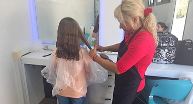 Mobil kuaför Gündoğmuş’ta