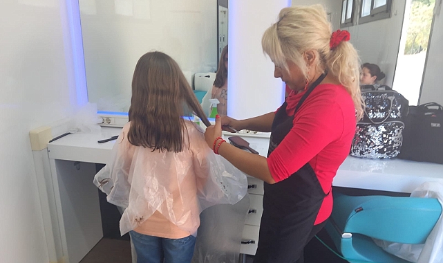 Mobil kuaför Gündoğmuş’ta