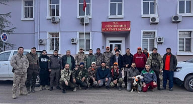 Domuz sürek avı yapıldı