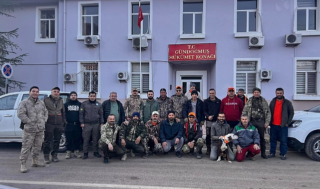 Domuz sürek avı yapıldı