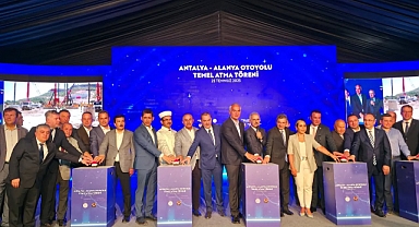 Antalya-Alanya otoyolunun temeli atıldı
