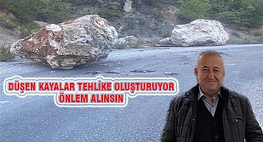 Yoldan geçenleri tehdit ediyor