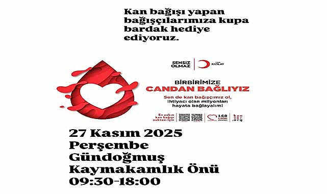 Kızılay kan bağışı için geliyor